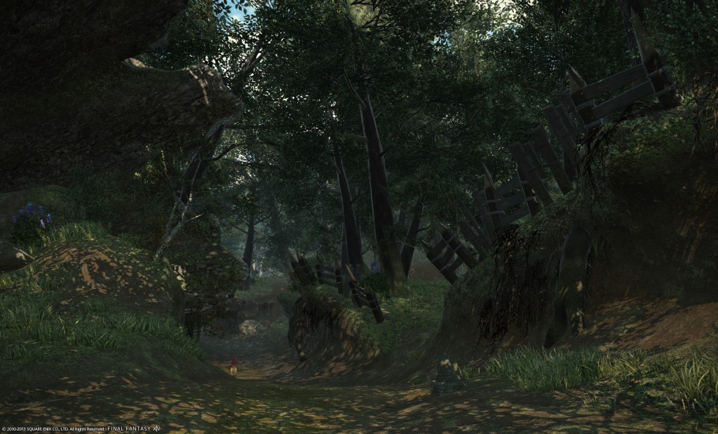 This trail west of Quarrymill is one of the best forest designs I've ever seen in a MMO.