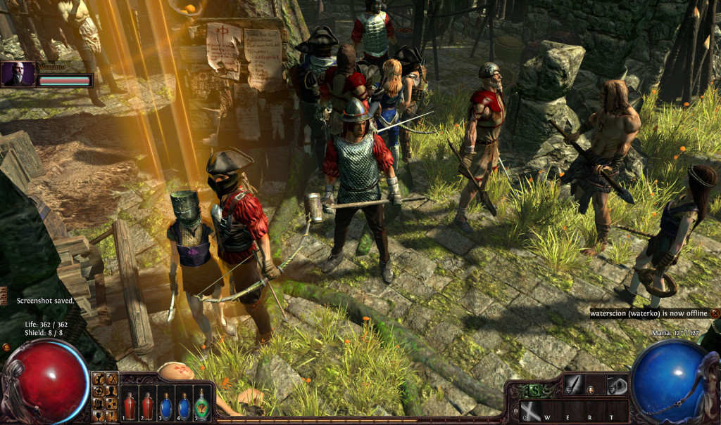 Act II is a busy hub with many other players.