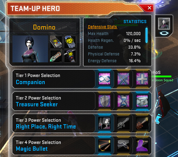 Time to configure your Team Up Hero!